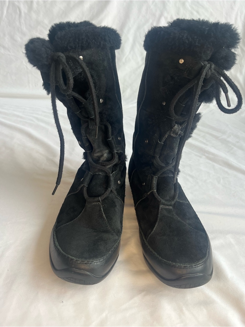 The North Face Abby Women's Boots Size 9.5 Black Suede 200g PrimaLoft Insulated